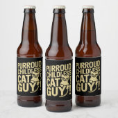 Purroud kinderloze kattenman stemt voor President Bier Etiket (Flessen)