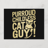 Purroud kinderloze kattenman stemt voor President Briefkaart (Voorkant)