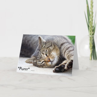 *Purrr* - Grappige Verjaardag Kaart met Kat