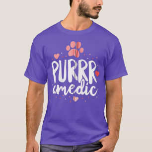 Purrramedic Paramedic Cat Veterinarian Vet Tech T-shirt