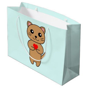 Purrrfecte Liefde Blauw Groot Cadeauzakje