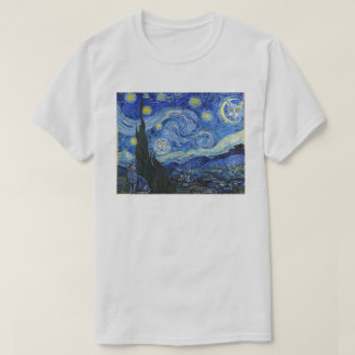 Purry Night Shirt, gebaseerd op Sterrennacht T-shi T-shirt
