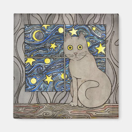 Purry Purry Night Magnet Magneet