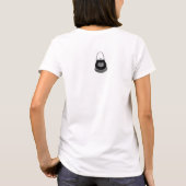 Purse à franges noires en t-shirt rouge ovale (Dos)