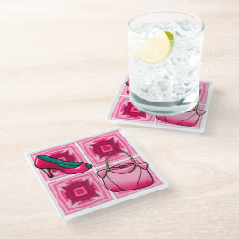 Purse And Shoe Lover Glazen Onderzetter