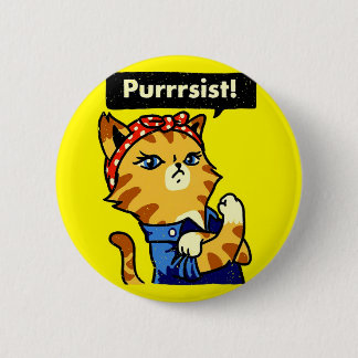 Pursist, Kat Pursist, Kat Pursist Ronde Button 5,7 Cm