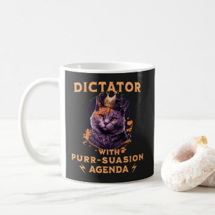 Purssion Agenda Grappige Koning Kat Koffiemok