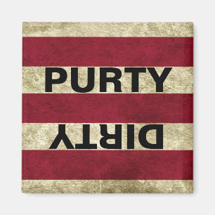 PURTY/DIRTY Dishwaser Magnet Magneet