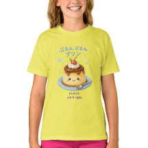 Purun Purin Japans Kawaii Pudding Cute T-shirt