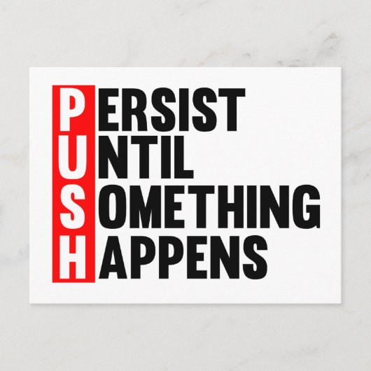 PUSH BRIEFKAART (Voorkant)