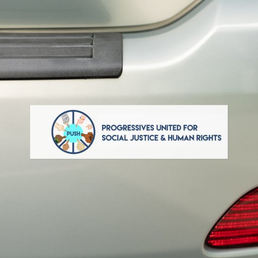 PUSH Bumpersticker (Op auto)