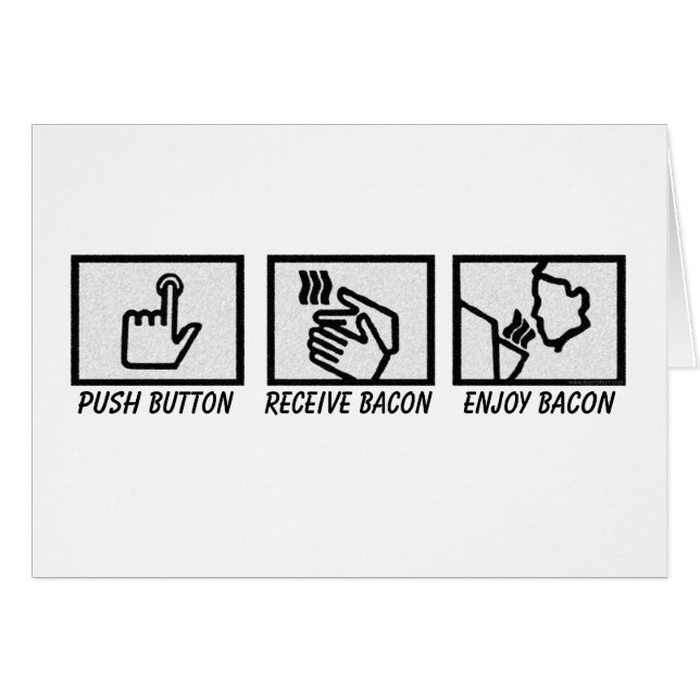 Push Button Bacon (Voorkant Horizontaal)
