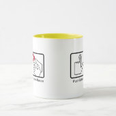 Push Button, Receive Bacon - Bacon Dispenser Mok (Midden)