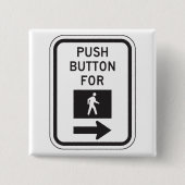 Push Button voor lopen voetganger kruising teken (Voorkant)