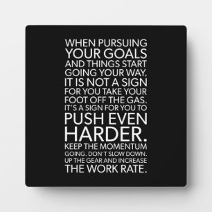 Push Harder - Motivatie Fotoplaat