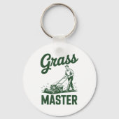 Push Lawn Mower Legend Gr Master Dad Funny Mowing  Sleutelhanger (Voorkant)