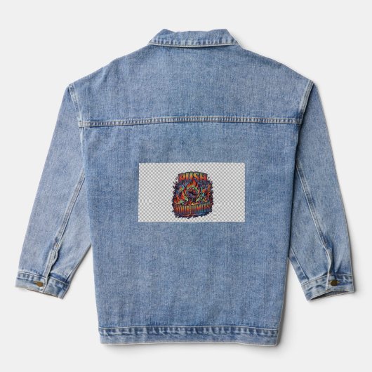 Push Your Limits.T-Shirt Denim Jacket (Achterkant)