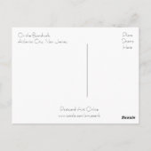 Pushcart op de stoep briefkaart (Achterkant)