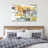 Pushcart Paradise Canvas Afdruk (Insitu (Slaapkamer))