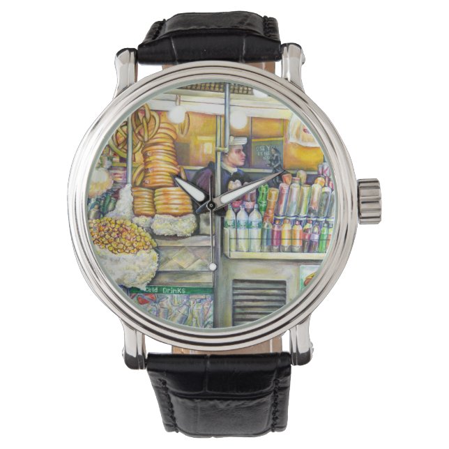 Pushcart Paradise Horloge (Voorkant)