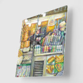 Pushcart Paradise Vierkante Klok (Hoek)