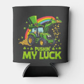 Pushing My Luck Grappige graafmachine St Patrick's Blikjeskoeler (Voorkant)