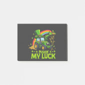 Pushing My Luck Grappige graafmachine St Patrick's Post-it® Notes (Voorkant)