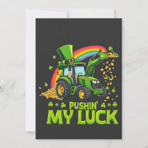 Pushing My Luck Grappige graafmachine St Patrick's Save The Date