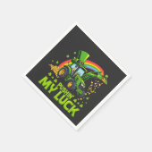 Pushing My Luck Grappige graafmachine St Patrick's Servet (Hoek)