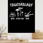 Pushroom Collector Timtable Poster (Keuken)