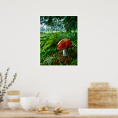 Pushroom Fractal Forest Poster (Keuken)