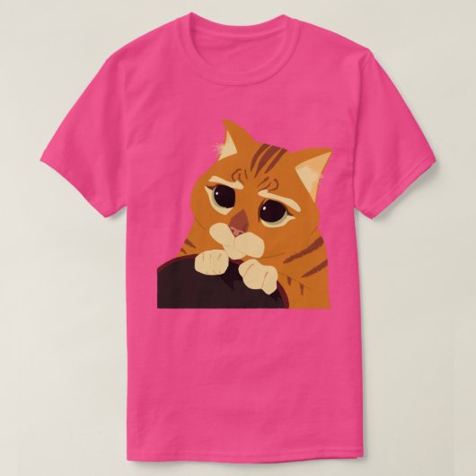 Puss in Boots wordt schattig T-shirt (Design voorkant)