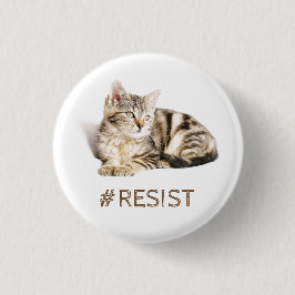 Pussy grijpt terug - #resiist ronde button 3,2 cm