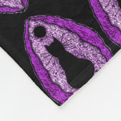 Pussy Kat Goddess Yoni Fleece Deken (Hoek)