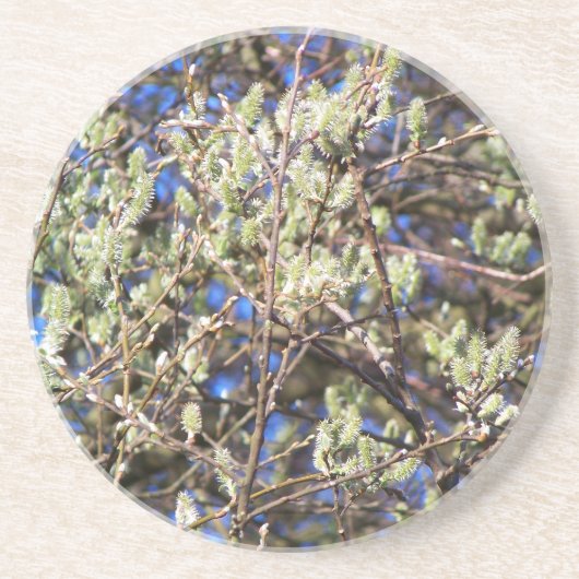 PUSSY WILLOW ZANDSTEEN ONDERZETTER (Voorkant)