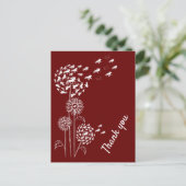 Pusteblume avec des nœuds Carte postale (Debout devant)