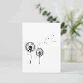 Pusteblume Briefkaart (Staand voorkant)
