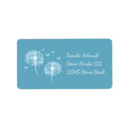 Pusteblume - türkis | romantischer etiket