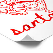 Put It On Santas Tab Funny Christmas Santa Tail Re Poster (Hoek)
