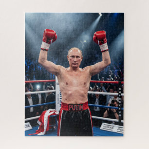 Putin Boks Kampioen Vintage Gevecht Legpuzzel