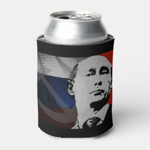 Putin met Russische Vlag Blikjeskoeler