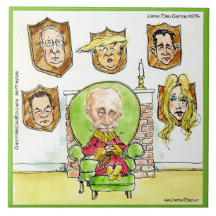 Putin Op De Ritz Met Trump Komische Keramische Teg Tegeltje