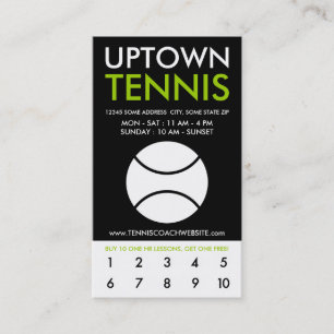 pütown tennis loyaliteit klantenkaartje