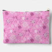 Putroze moderne bloemen etui (Achterkant)