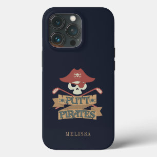Putt Pirates Golfing Hobby Sports iPhone 13 Pro Hoesje