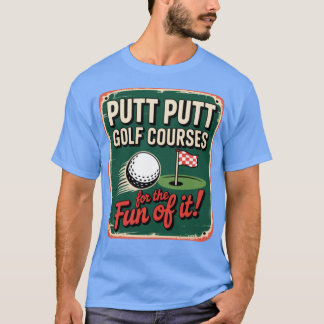 PuttBrockton, MA Retro Mini Golf T-shirt