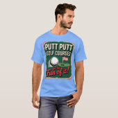 PuttBrockton, MA Retro Mini Golf T-shirt (Voorkant volledig)