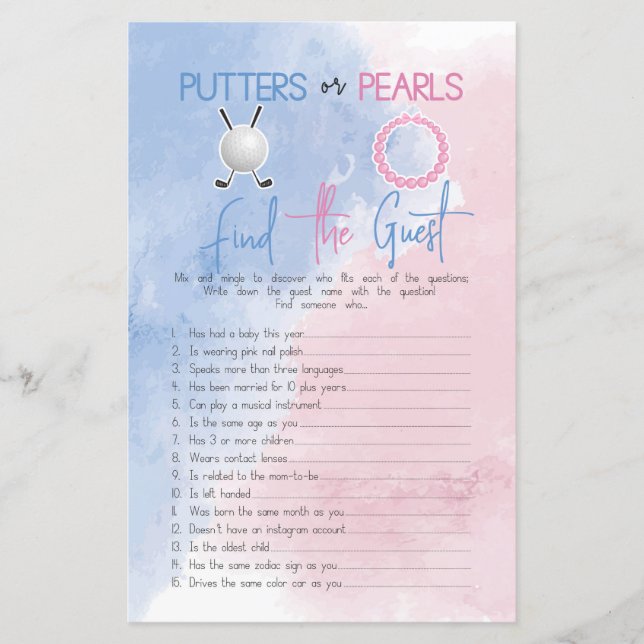 Putters of Parels Vind het gastenspel (Voorkant)