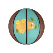 Puttertuinpompoen cartoon basketbal (Verticaal)