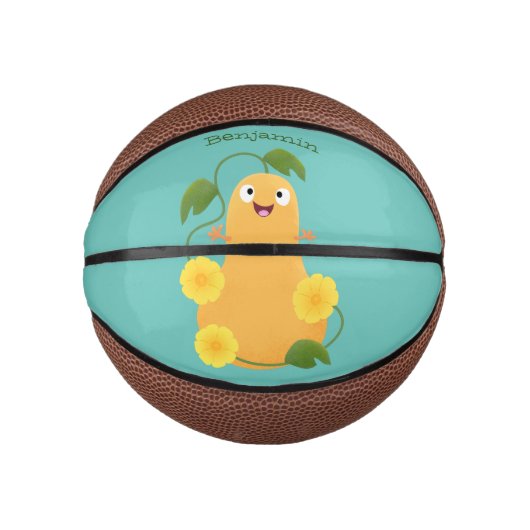 Puttertuinpompoen cartoon basketbal (Voorkant)
